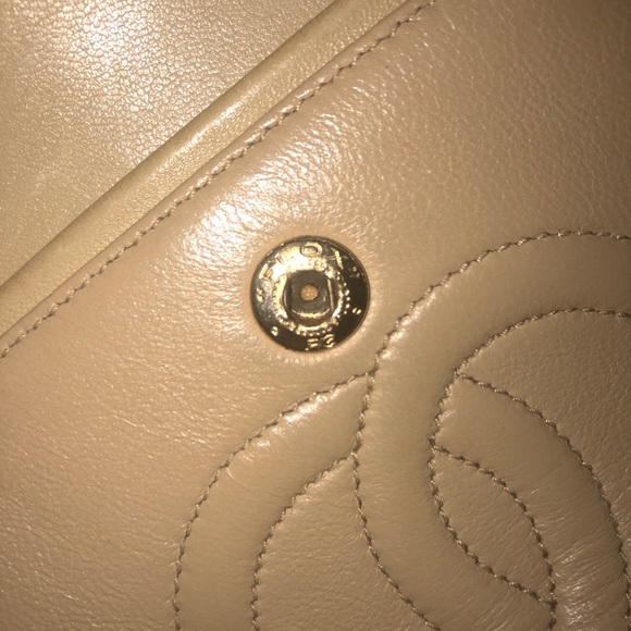 CHANEL Classic Small Double Flap￼ Beige 24K Gold Hardware ￼bag - Picture 6 of 11
